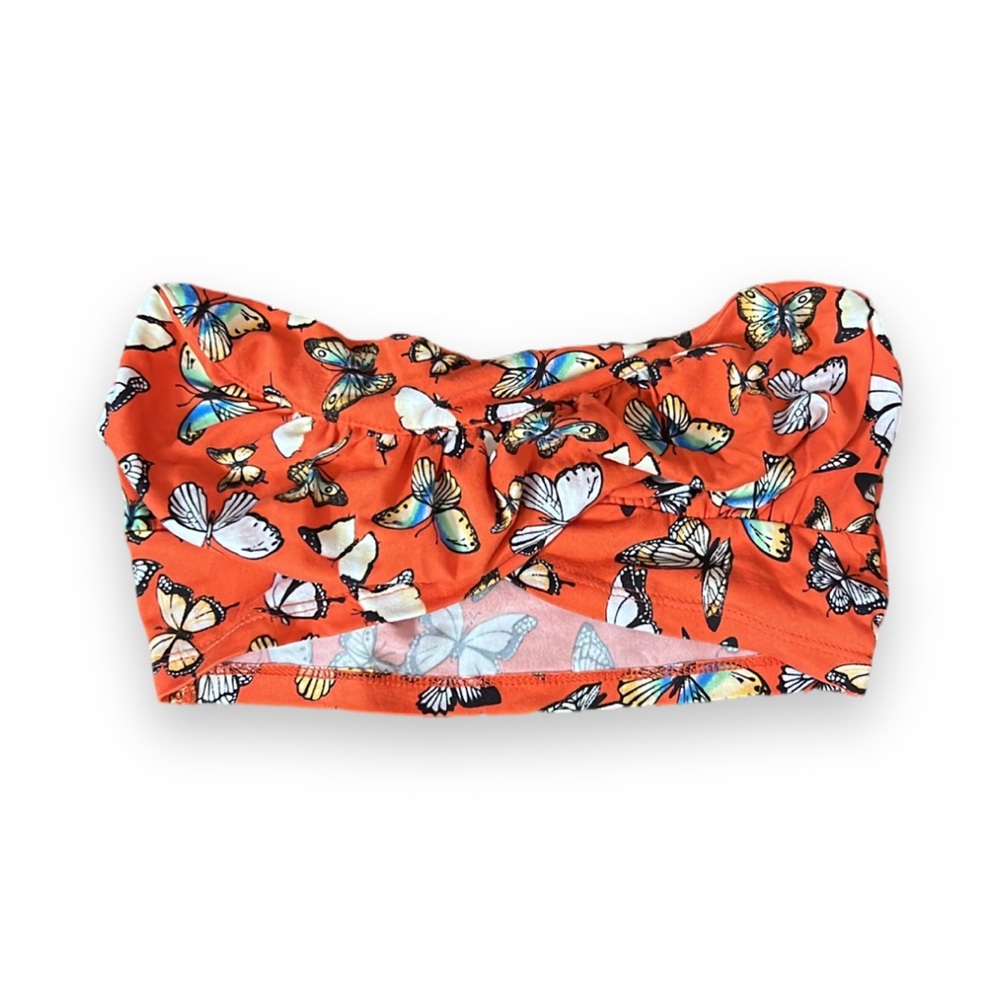 Butterfly strapless top | Size: small